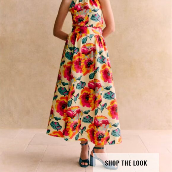NWT Sezane x Momoni 🇫🇷🇮🇹 Adrianna Skirt - Maxi Flowers - Size 12 (FR 44) - Picture 1 of 7